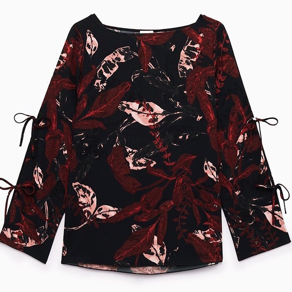 Aritzia Wilfred Floral Pozzi Blouse Size Small - Picture 1 of 6